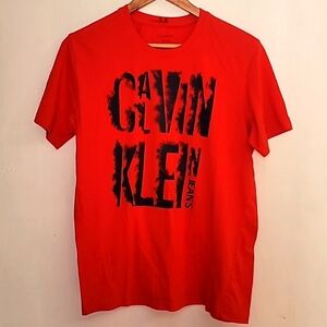 Calvin Klein Men's Red T-Shirt